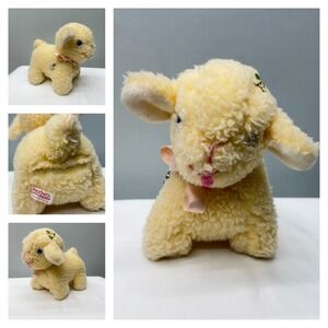 Vintage Bantam Stuffed Musical Lamb Wind up & plays Mary Had a Little Lamb 8 x 9